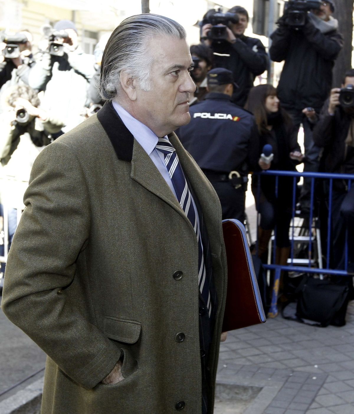 Luis Bárcenas, a su llegada a la Fiscalía Anticorrupción