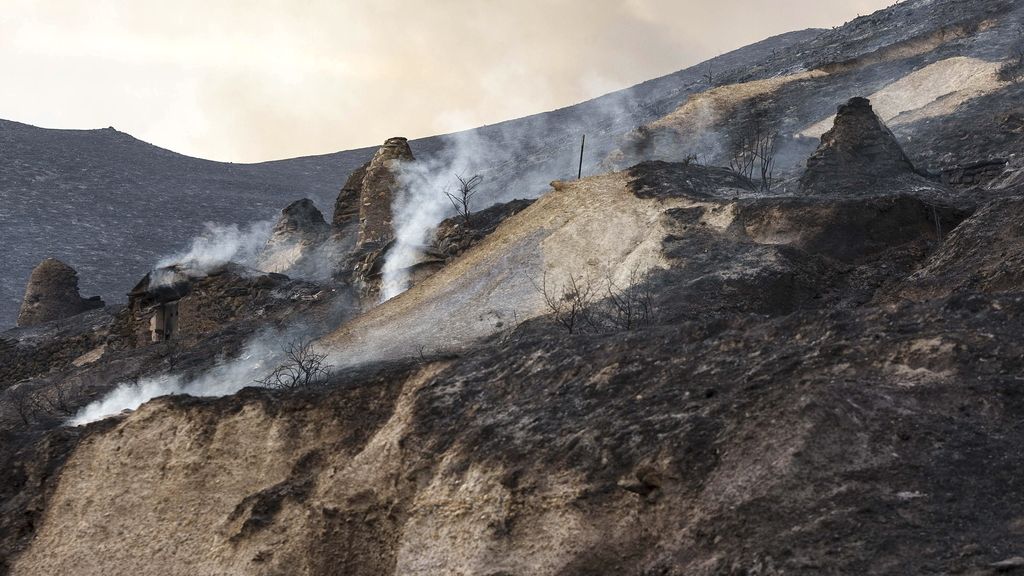 Estabilizado oficialmente el fuego en Talamantes en Zaragoza