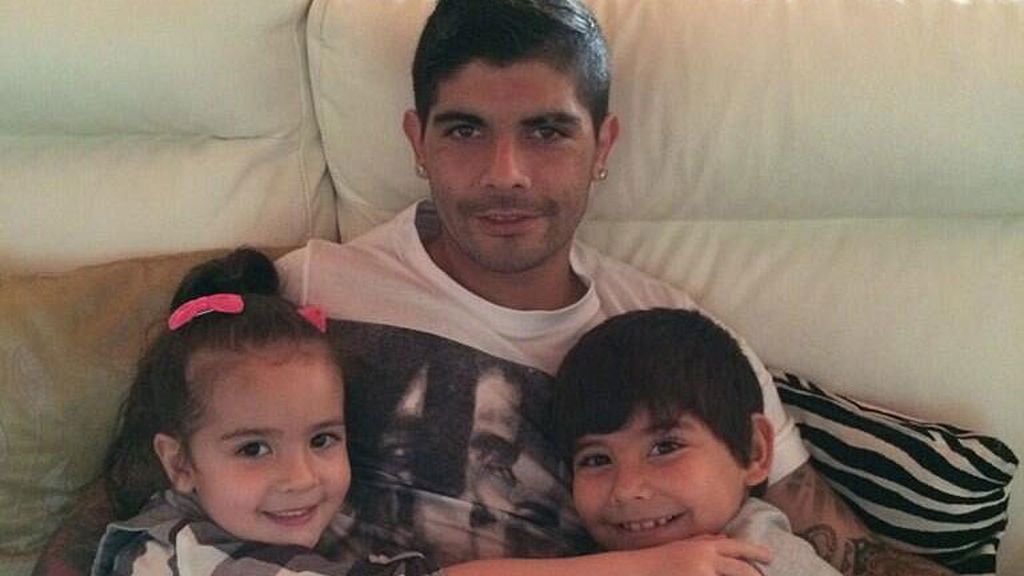 Banega con su familia