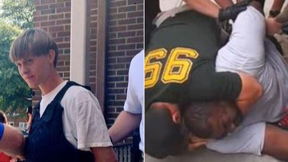 Se hace viral la comparación de las detenciones de blancos y negros tras la tragedia de Charleston