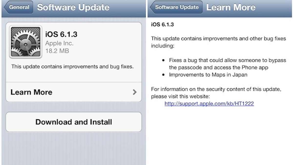 iOS 6.1.3, sistema operativo iPhone