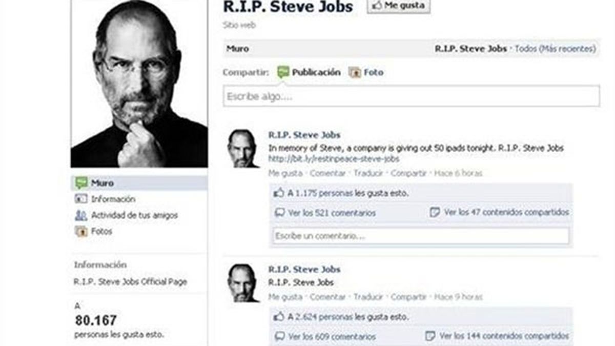 Página maliciosa con la muerte de Steve Jobs usada como gancho por ciberdelincuentes