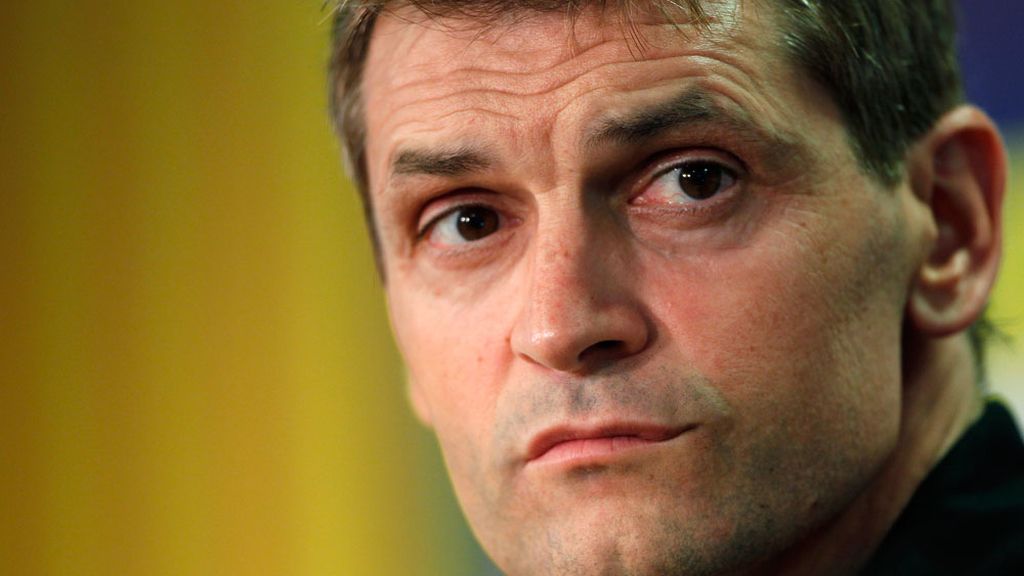 Tito Vilanova durante la rueda de prensa