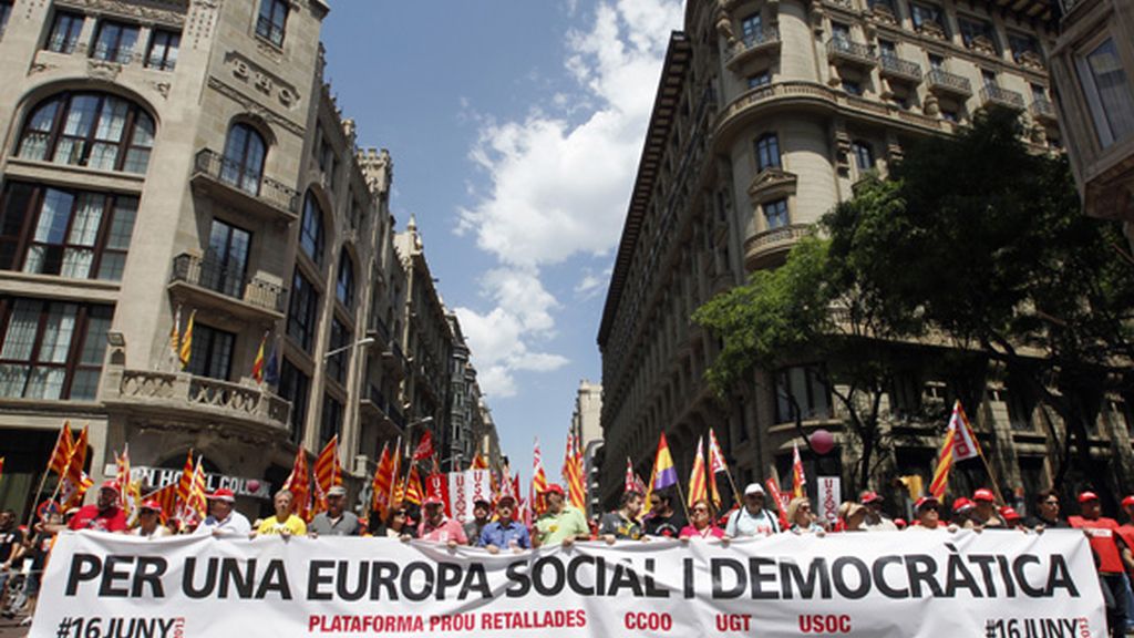 Manifestaciones por un cambio en las políticas económicas europeas