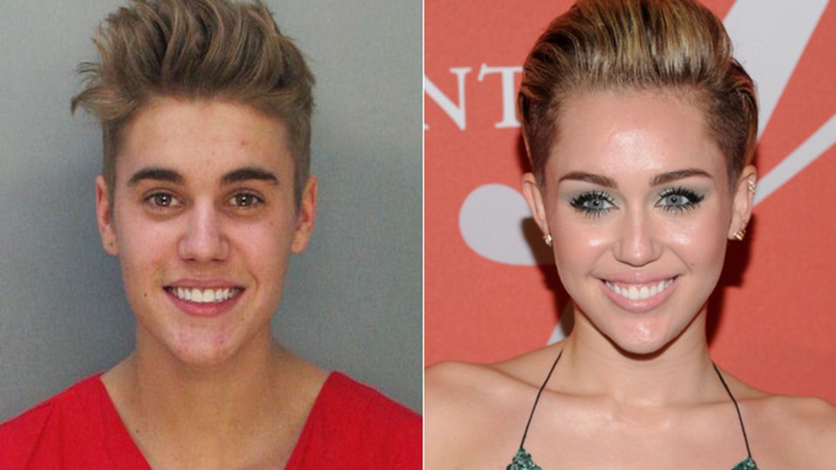 ¿Parecidos razonables entre Justin y Miley?