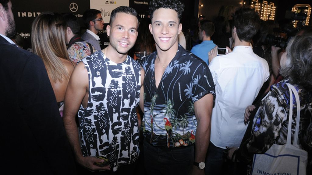 Alberto Arnedo y Milton Escorcia en el kissing room