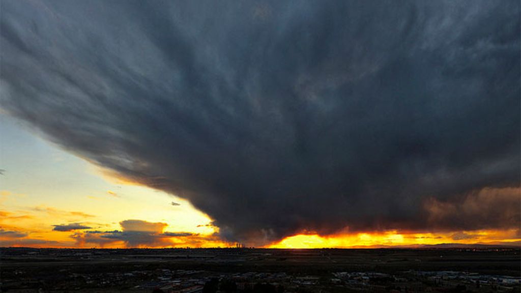César González Moya- Storm over Madrid