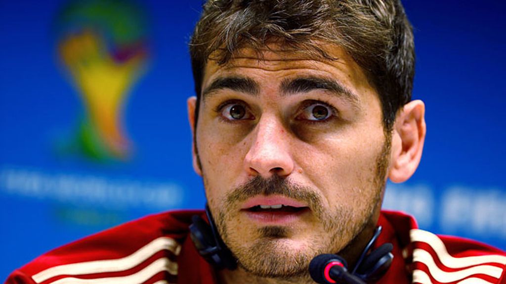 Iker Casillas en rueda de prensa