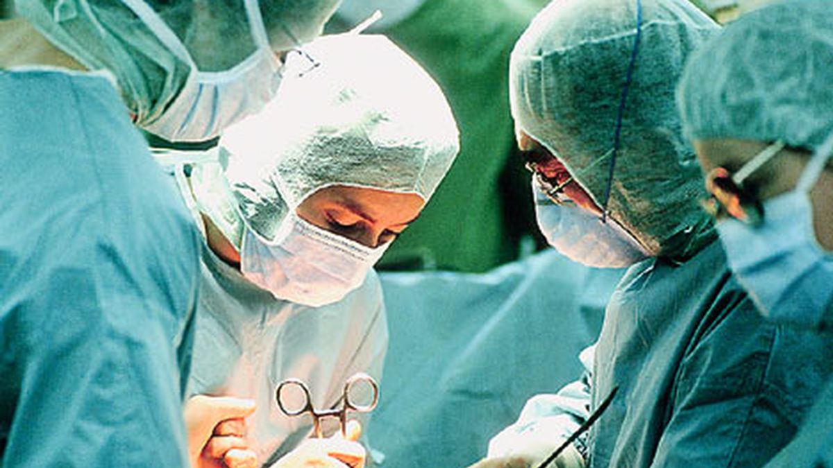 cirujanos, salón, operación