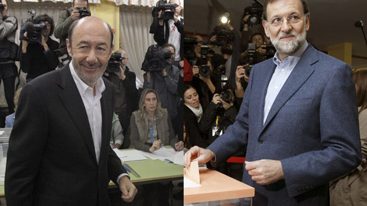 Rubalcaba y Rajoy ya han votado