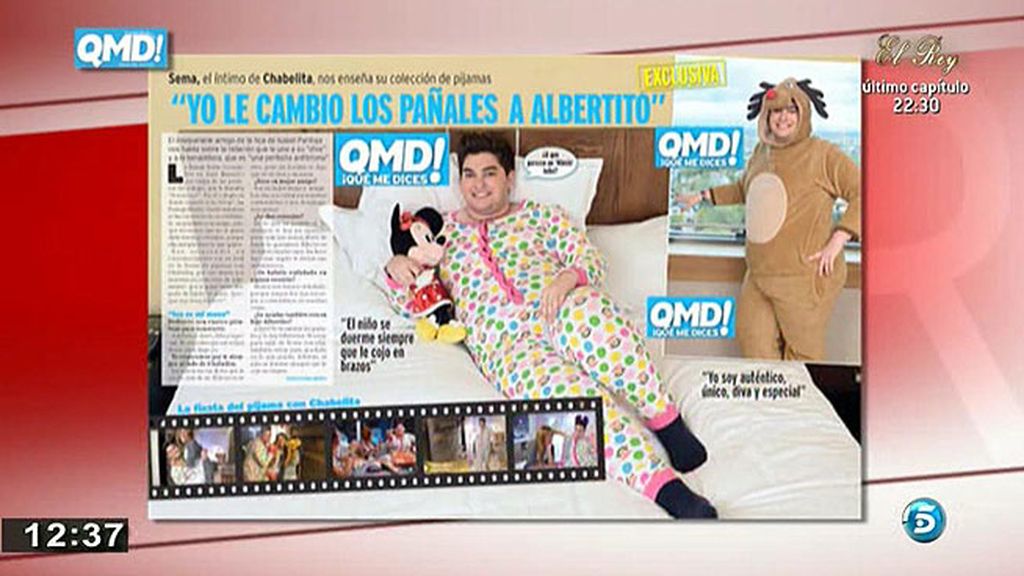 El amigo de Chabelita posa para '¡Qué me dices!'