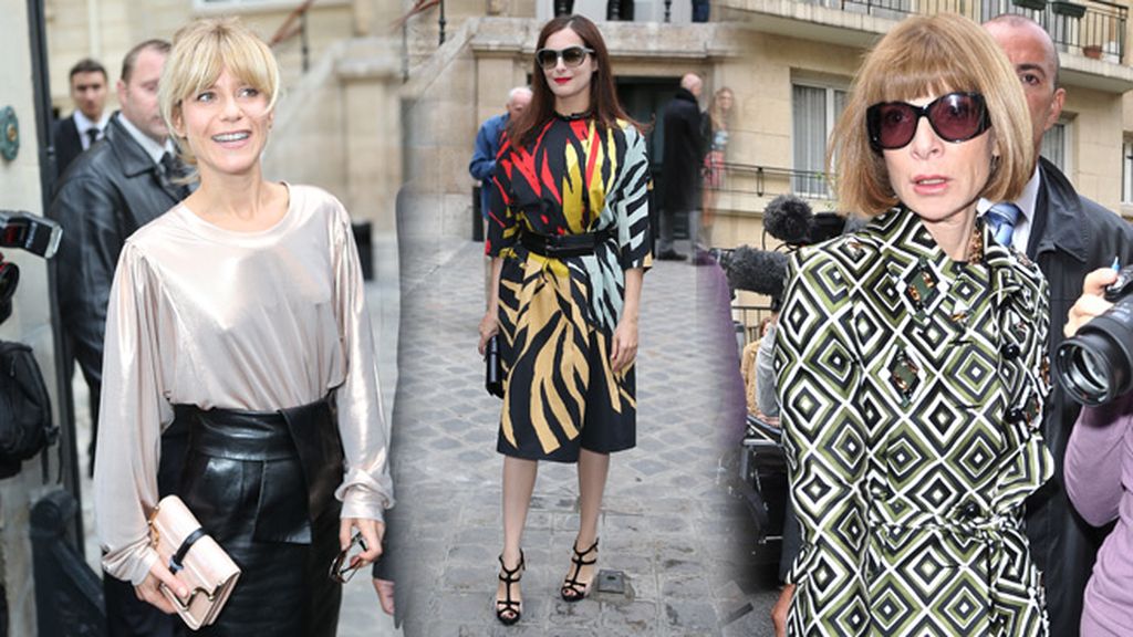 Amira Casar, Marina Fois y Anna Wintour