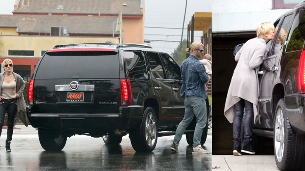 Elsa despidió con un beso cariñoso a su familia