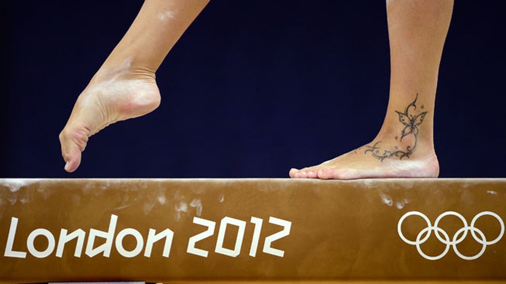 Vanessa Ferrari, la italiana lleva una mariposa