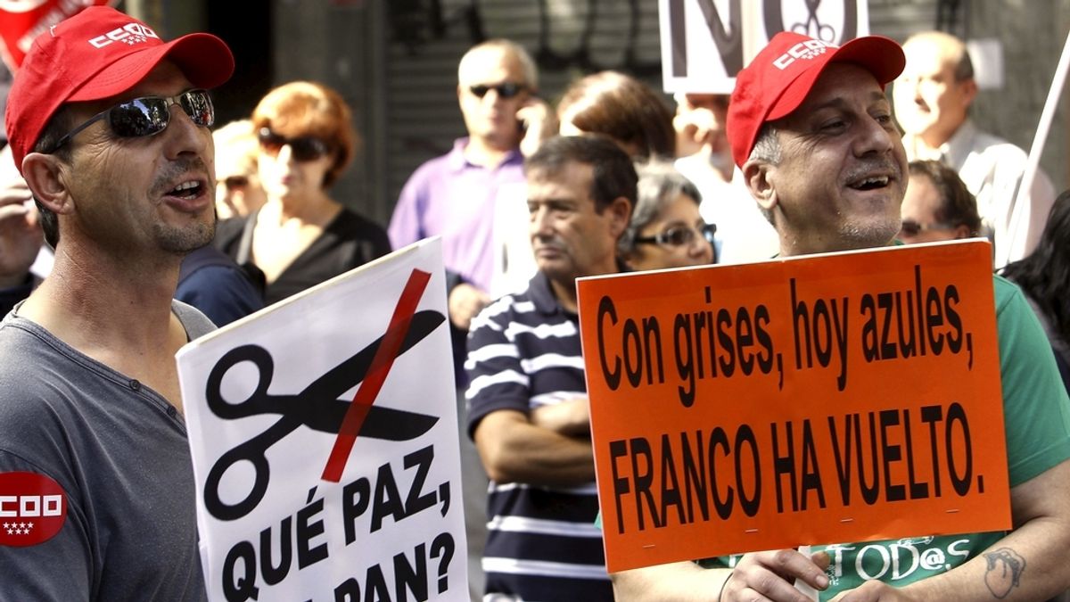 Manifestación de la Cumbre Social contra los recortes en Madrid