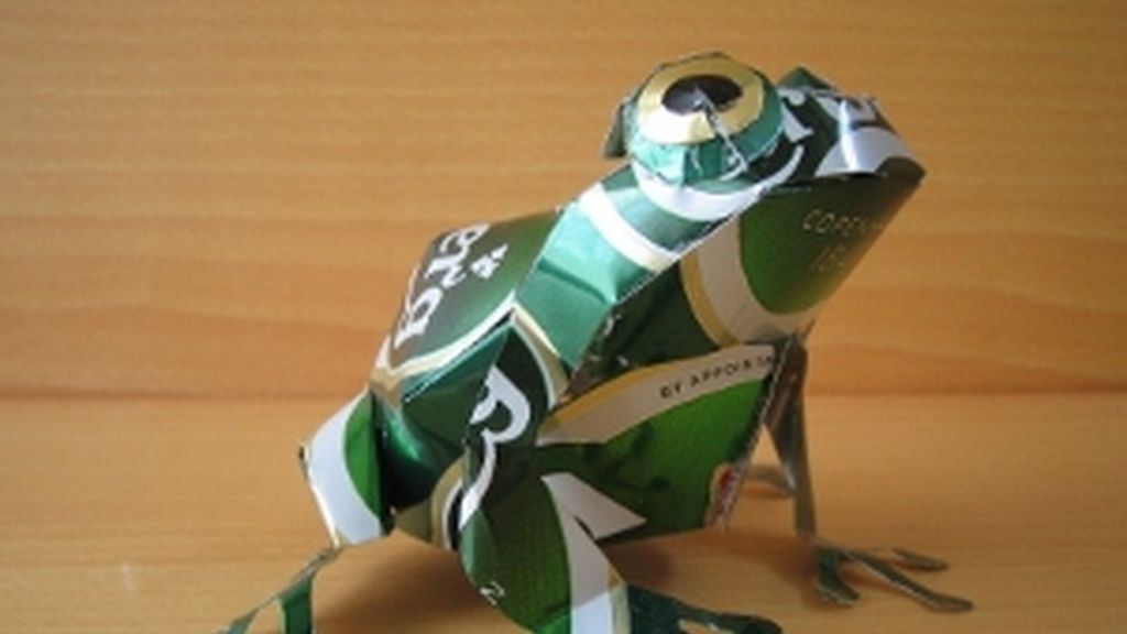 De lata de cerveza a figura de arte