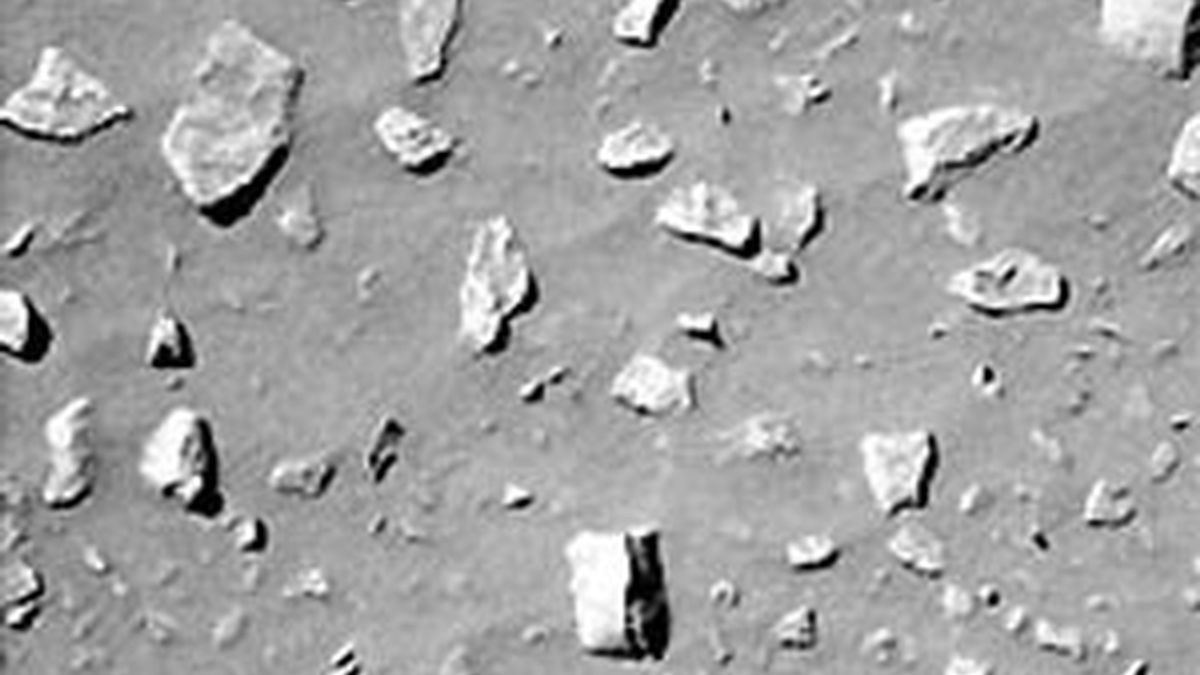 Rocas uniformemente dispuestas en la superficie de Marte. Foto: Sociedad Geológica de América