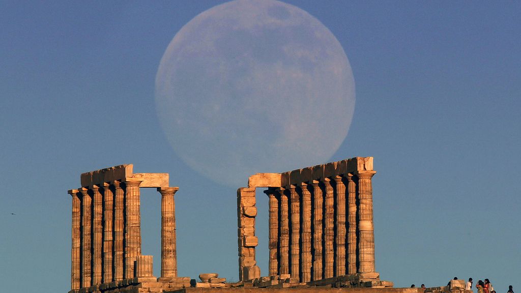 'Superluna' en Atenas