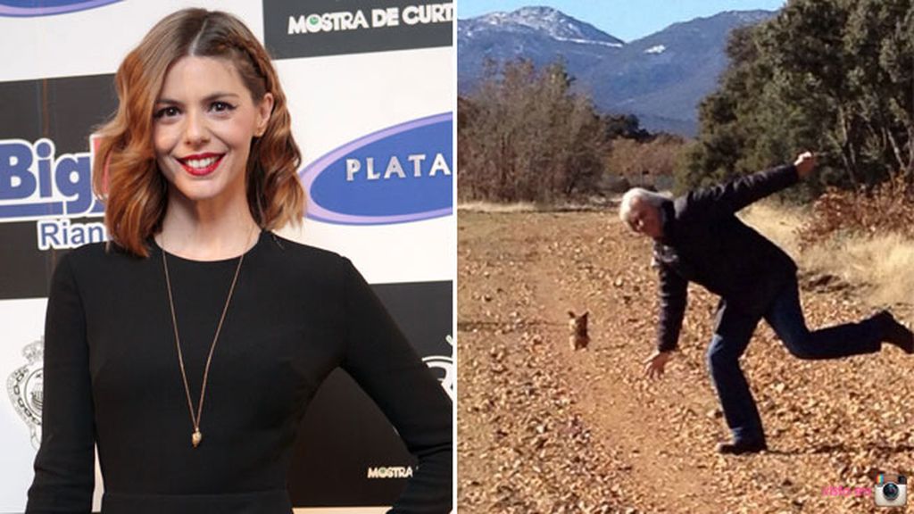 Manuela Velasco no se ha olvidado de felicitar a su padre