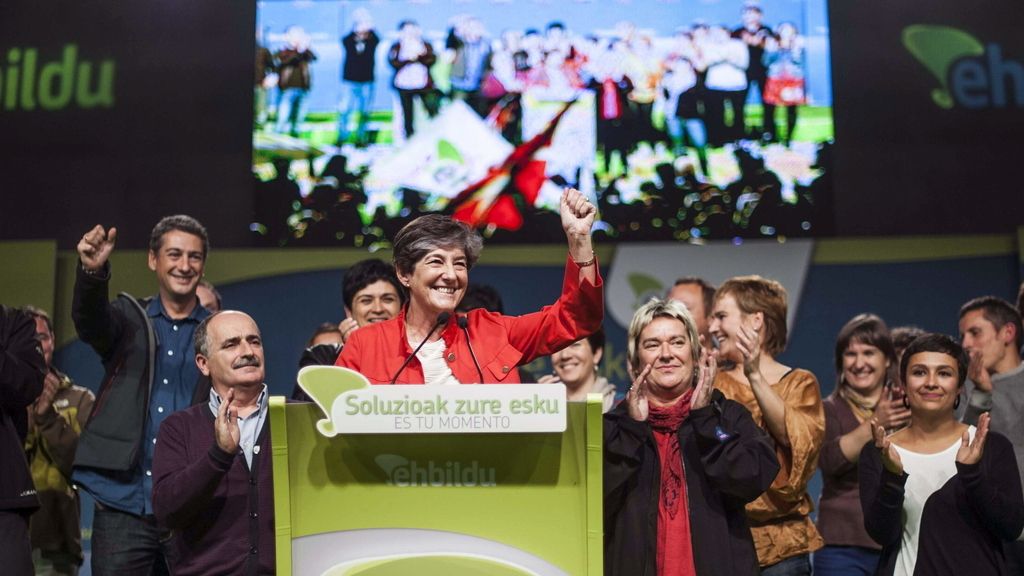 La candidata a Lehendakari por Bildu, Laura Mintegi