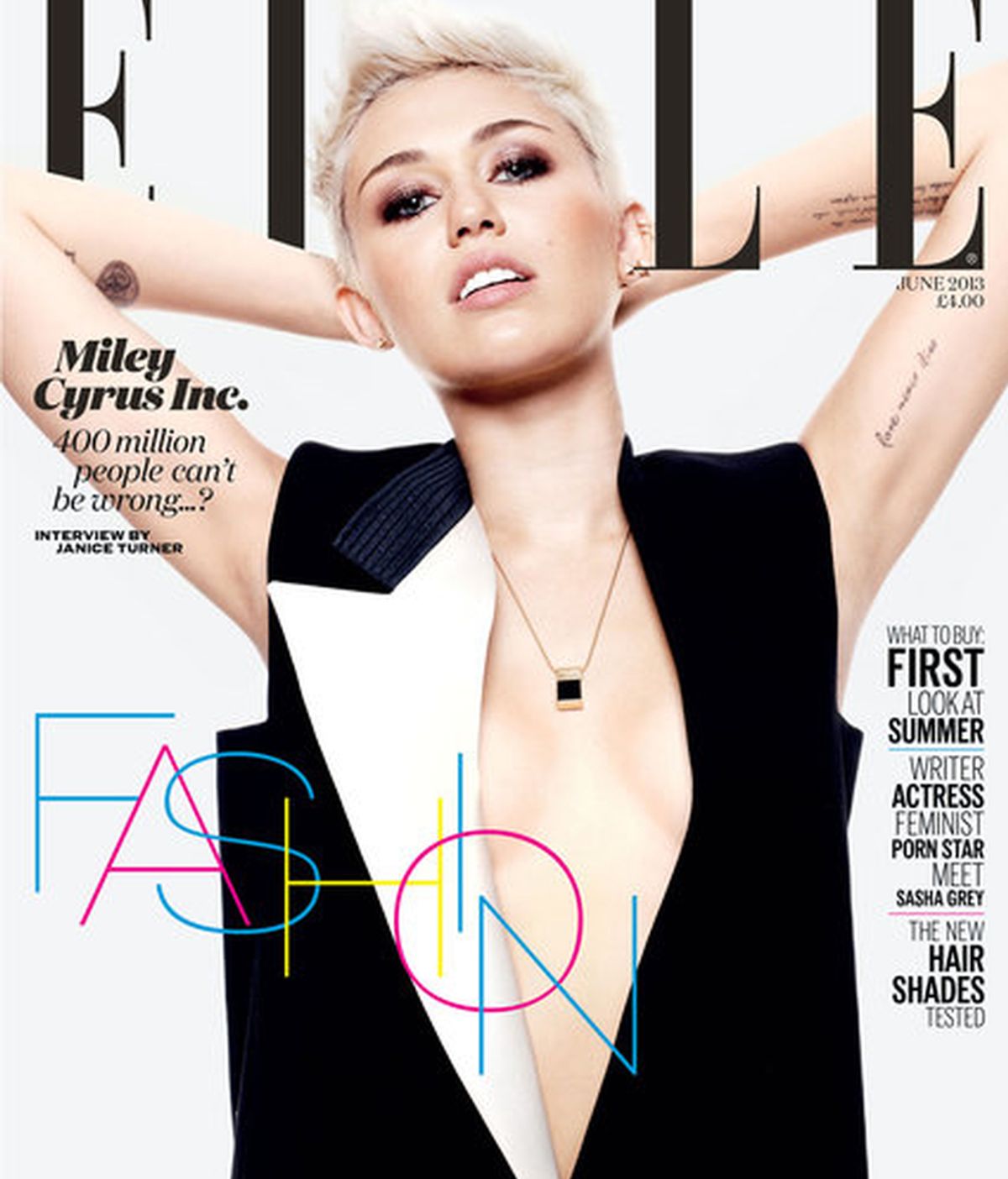 Miley Cyrus portada de Elle
