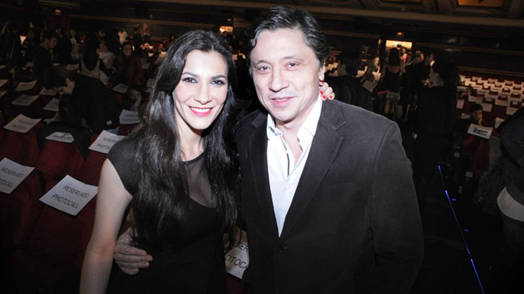Carlos Bardem y su novia Cecilia Gessa