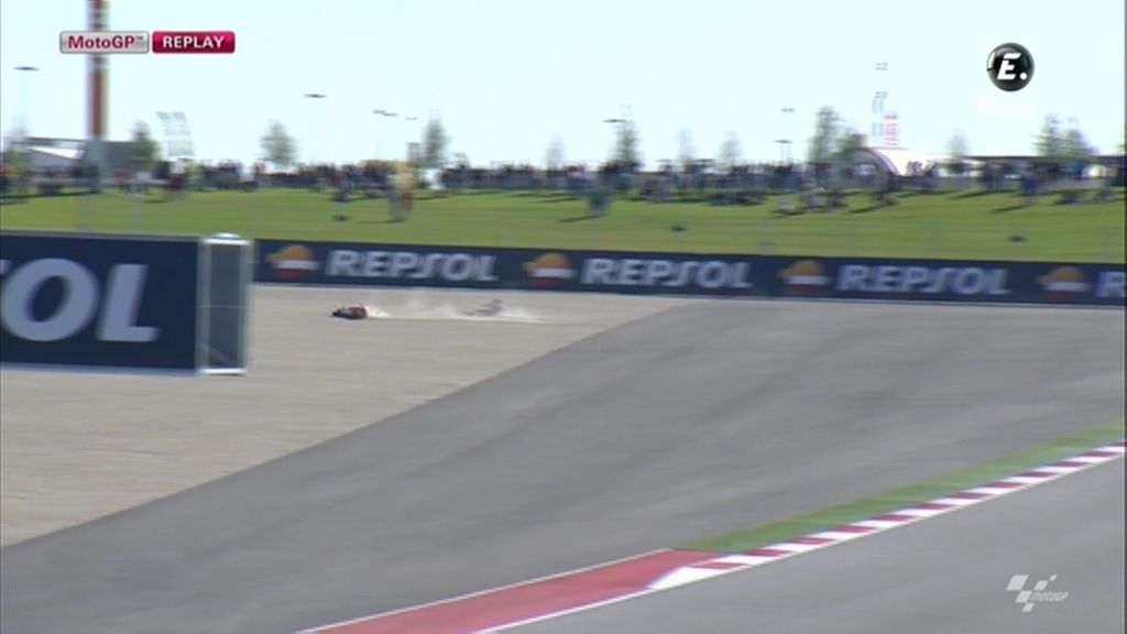 Marc Márquez sufre una caida en la FP3 de Texas