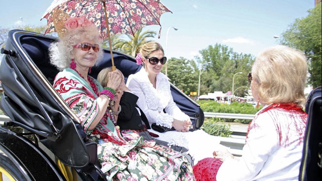 Doña Cayetana era fiel a su cita con la Feria de Abril sevillana