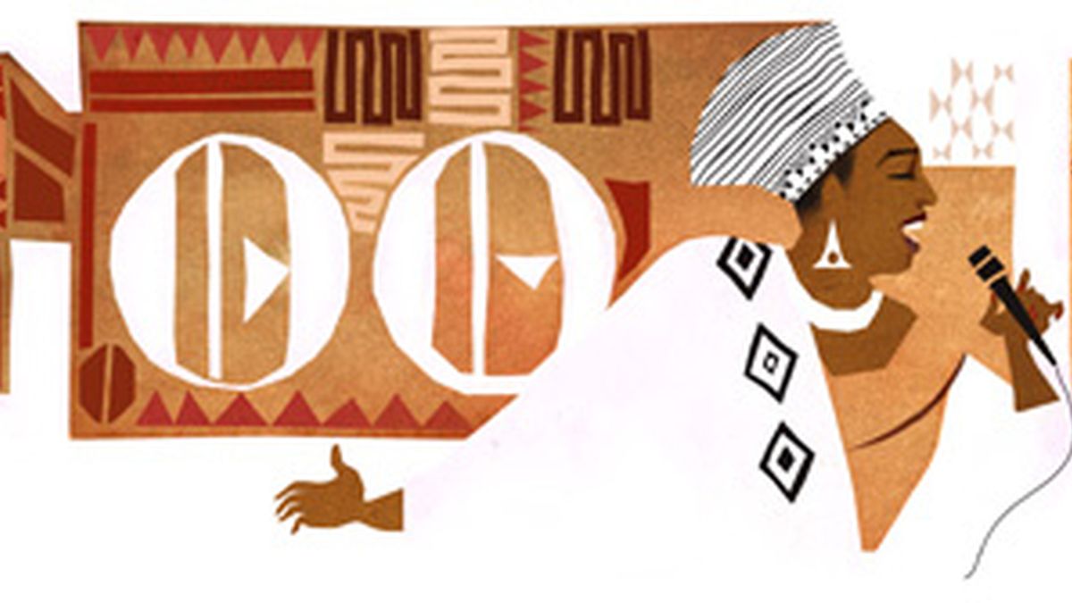 Miriam Makeba en el doodle de google