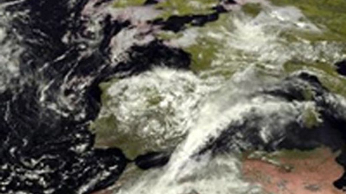 Fotografía tomada por el satélite Meteosat para la Agencia Estatal de Meteorología (AEMET)