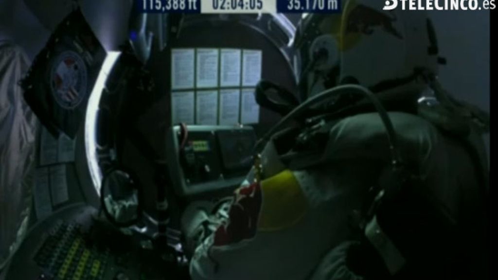 Salto desde la estratosfera. Foto: telecinco.es