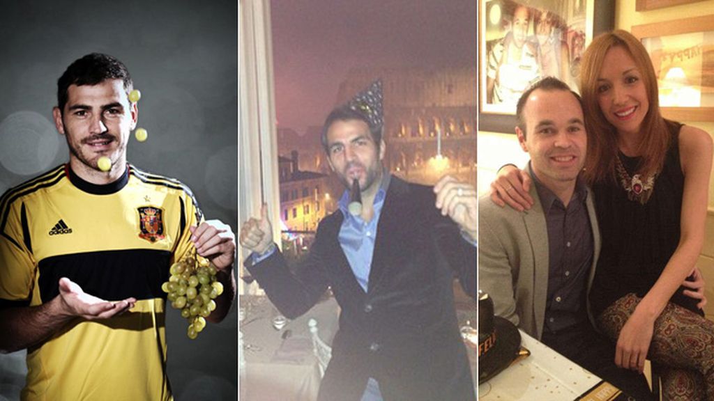 Tranquilos o de fiesta, los futbolistas de la Roja pasaron el fin de año en pareja