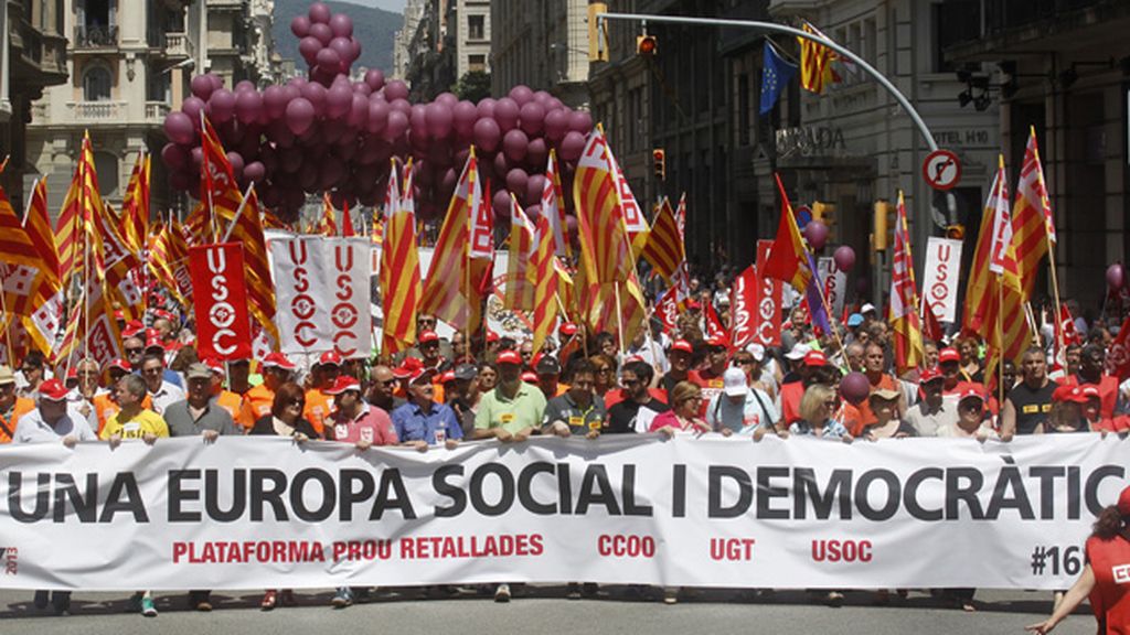 Manifestaciones por un cambio en las políticas económicas europeas