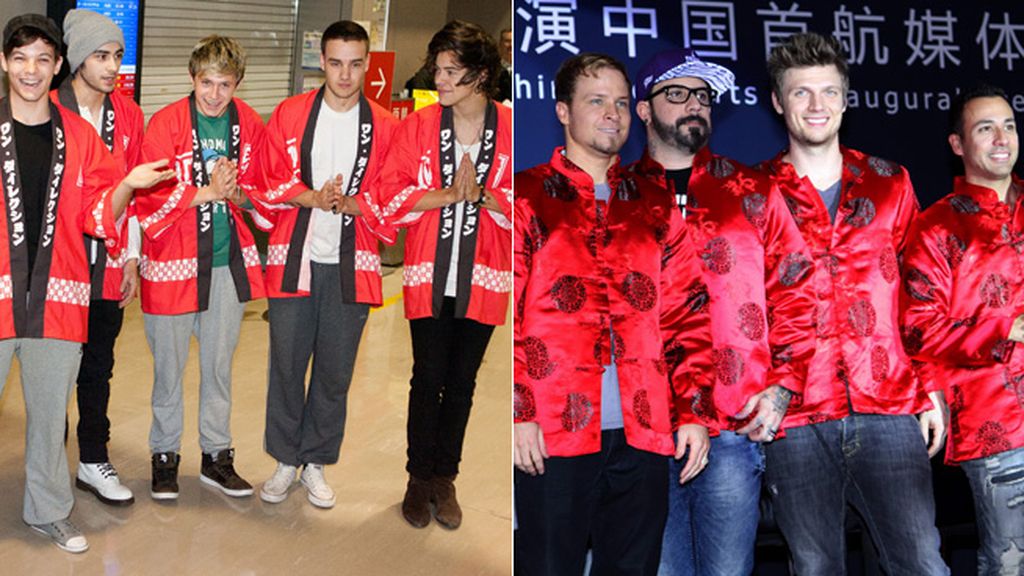 ¿Qué hacen los 'Backstreet boys' y 'One Direction' en kimono?