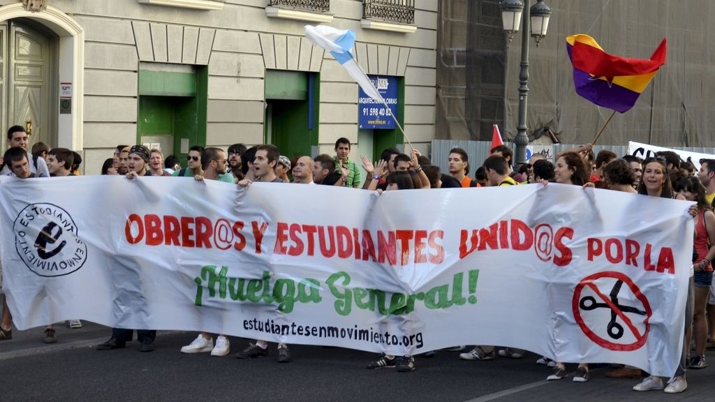 Manifestación contra los recortes en Madrid