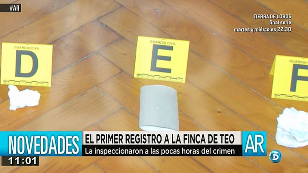 Restos del fluido encontrado alrededor de la boca de Asunta