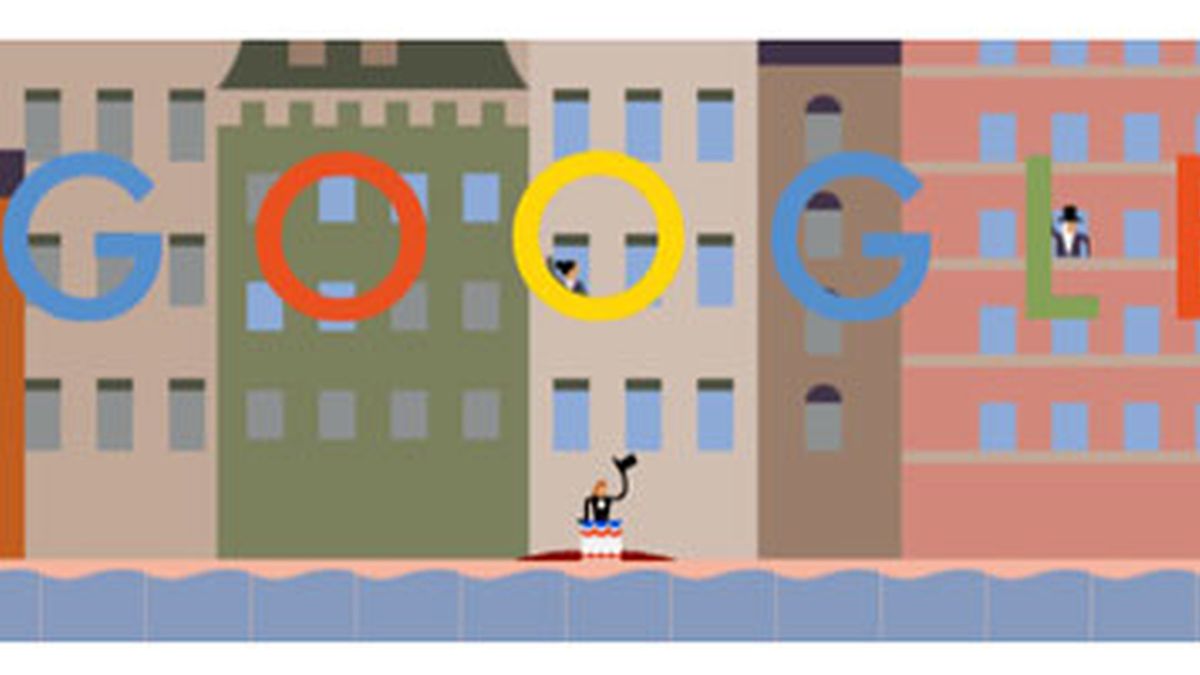 salto en paracaídas, doodle, Google, André Jacques Garnerin