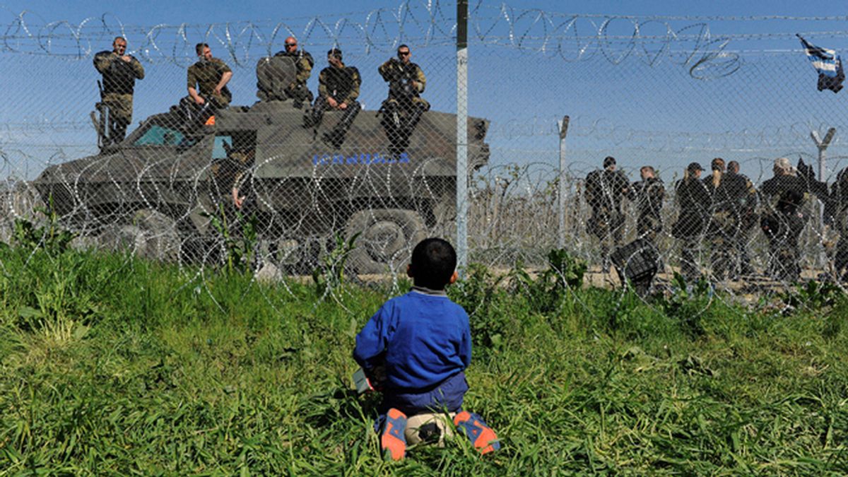 Campamento de refugiados en Idomeni