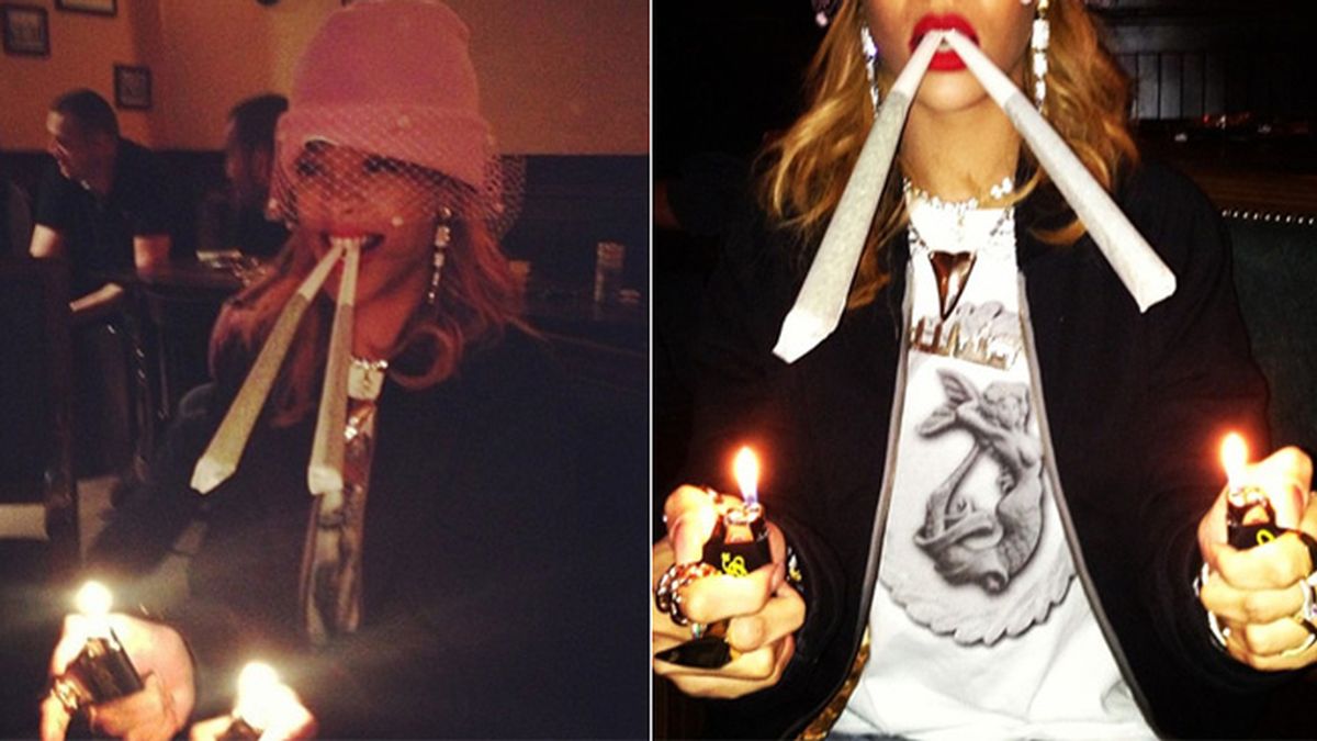Rihanna, devota de la marihuana
