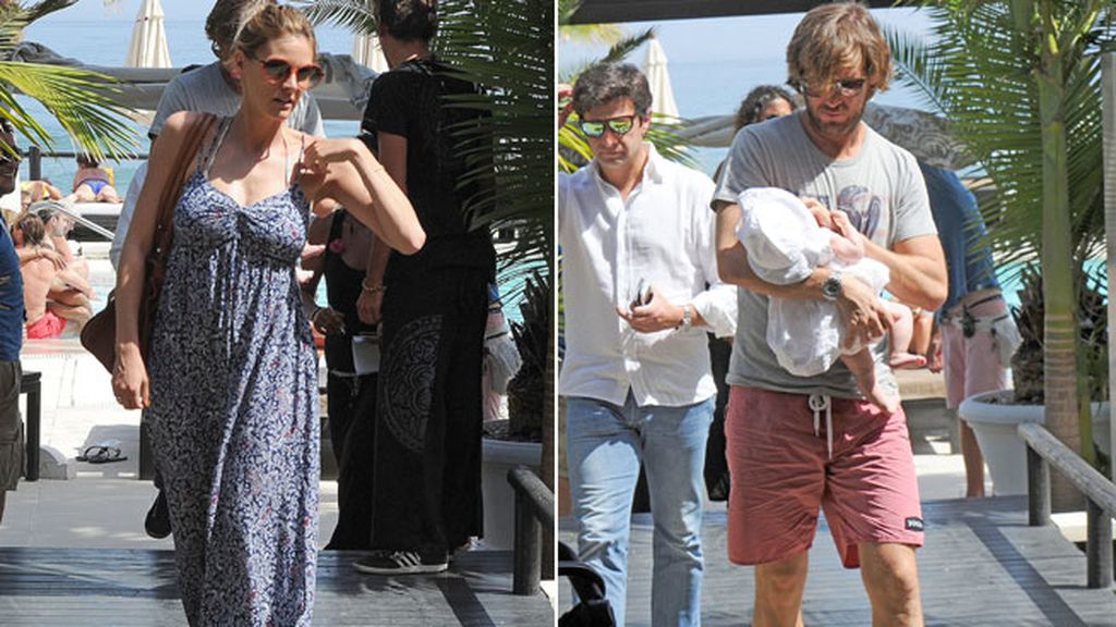Amaia Salamanca y Rosauro Varo, primeras vacaciones con Olivia en Marbella