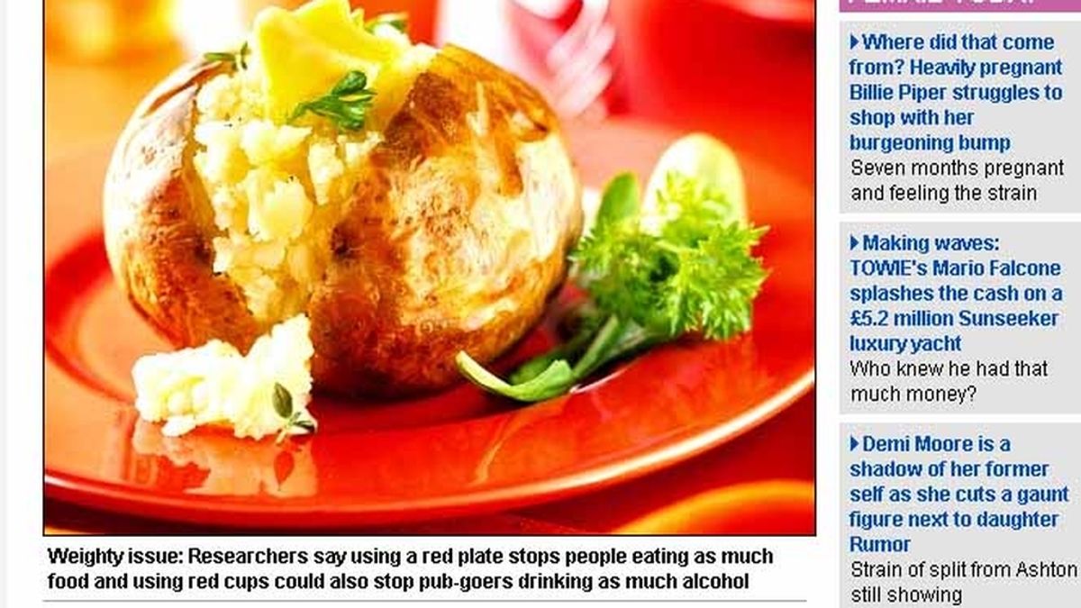 Comer en plato rojo ayuda a perder peso