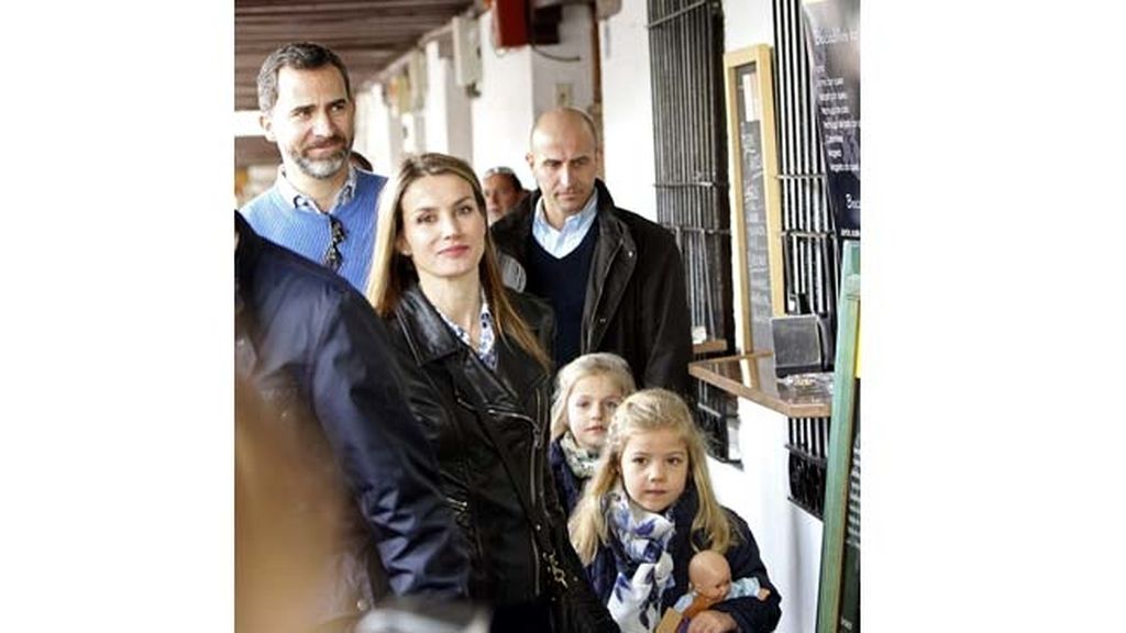 Los príncipes de Asturias y sus hijas, de vacaciones en Almagro
