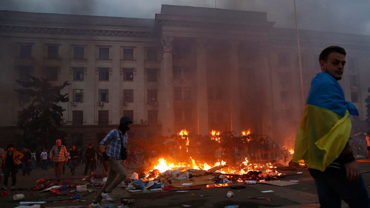 Decenas de muertos en el incendio de un edificio sindicial en la ciudad ucraniana de Odessa