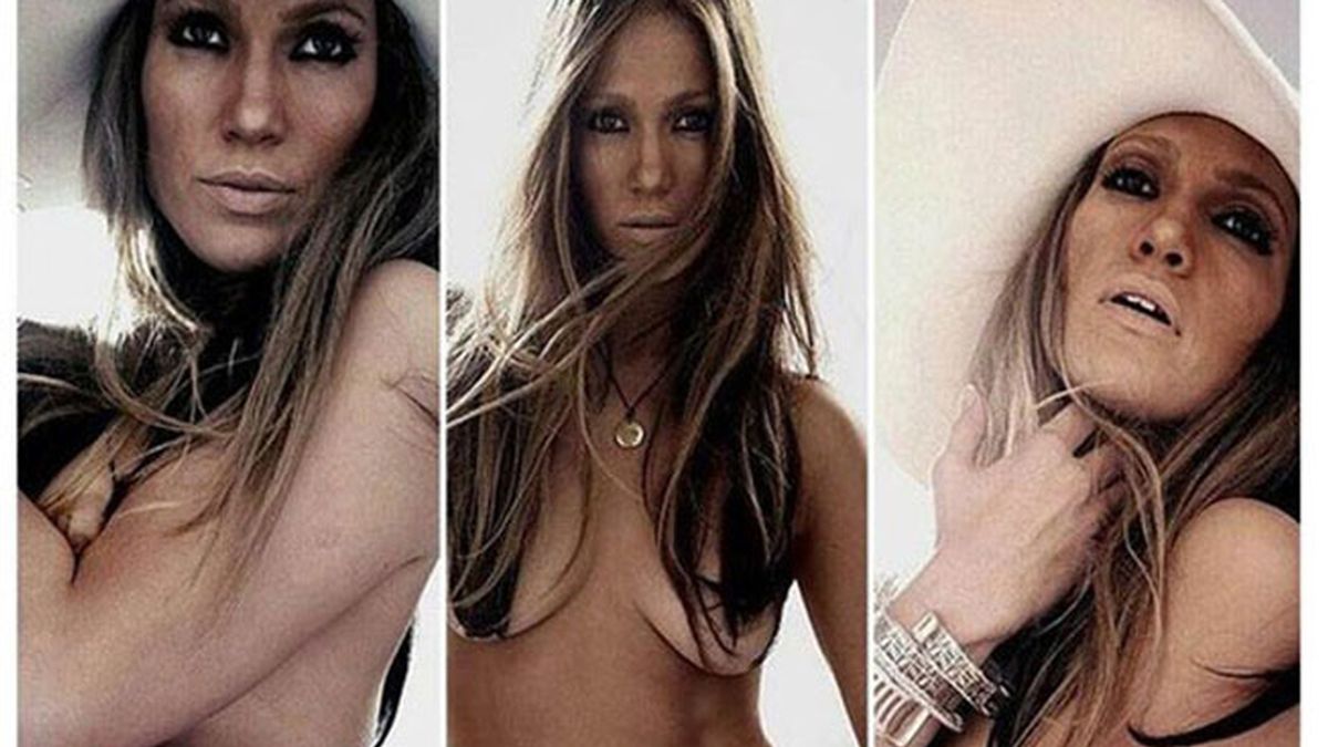 Jennifer Lopez, al desnudo