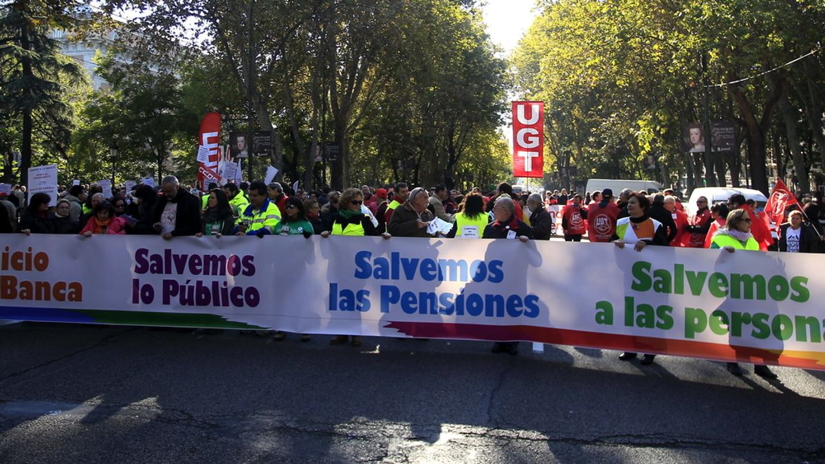 Protestas contra recortes de Rajoy. Foto: EFE