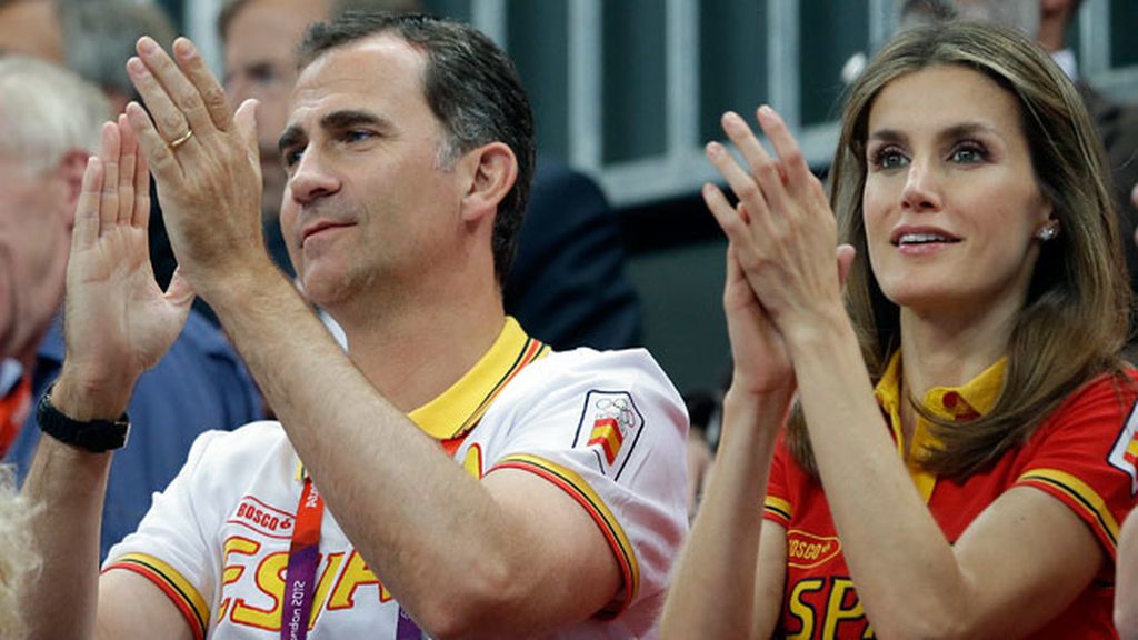 Los príncipes de Asturias y la reina Sofía, con el deporte español