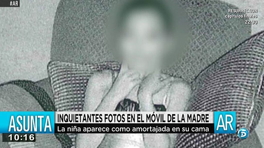 La menor aparece en una posición similar a la que tenía su cuerpo en la pista forestal