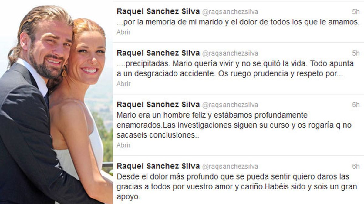 Raquel Sánchez Silva, en Twitter