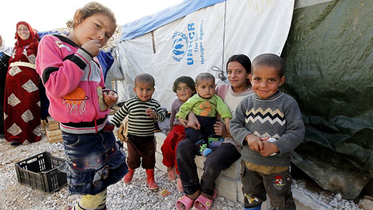 Niños sirios refugiados en LIbia