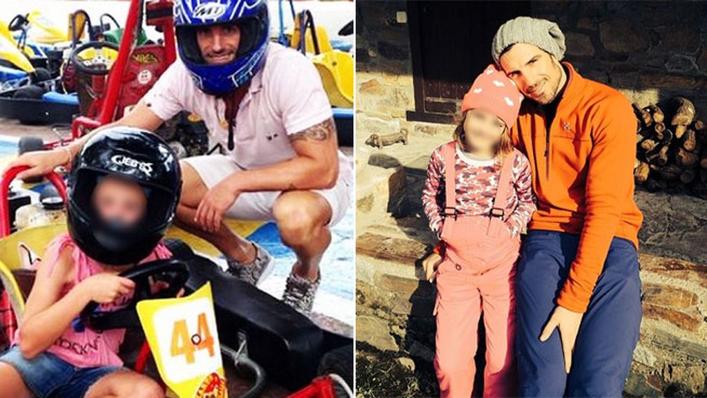 Aitor Ocio con su hija en Instagram